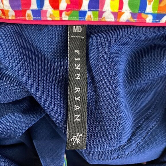 Finn Ryan Polo Shirt 3/4 Sleeve Blue Golf‎ Polyester Spandex Women's Medium - Picture 9 of 11